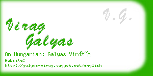 virag galyas business card